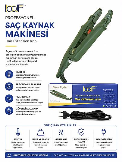 Loof Mikro Keratin Saç Kaynak Maşası