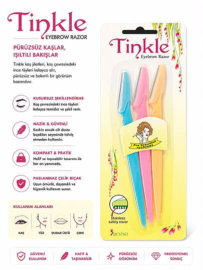 Tinkle  üçlü kaş usturası