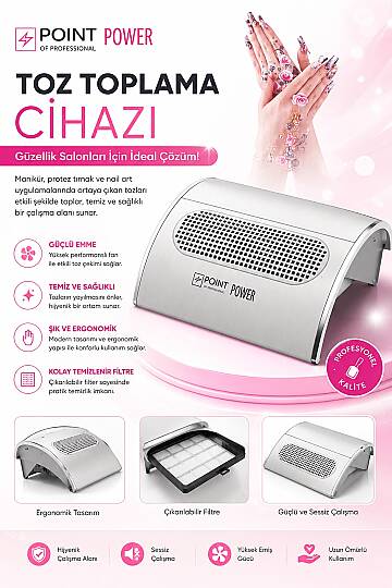 RUNAIL Nail Dust Collector Manikur Toz Toplayıcı