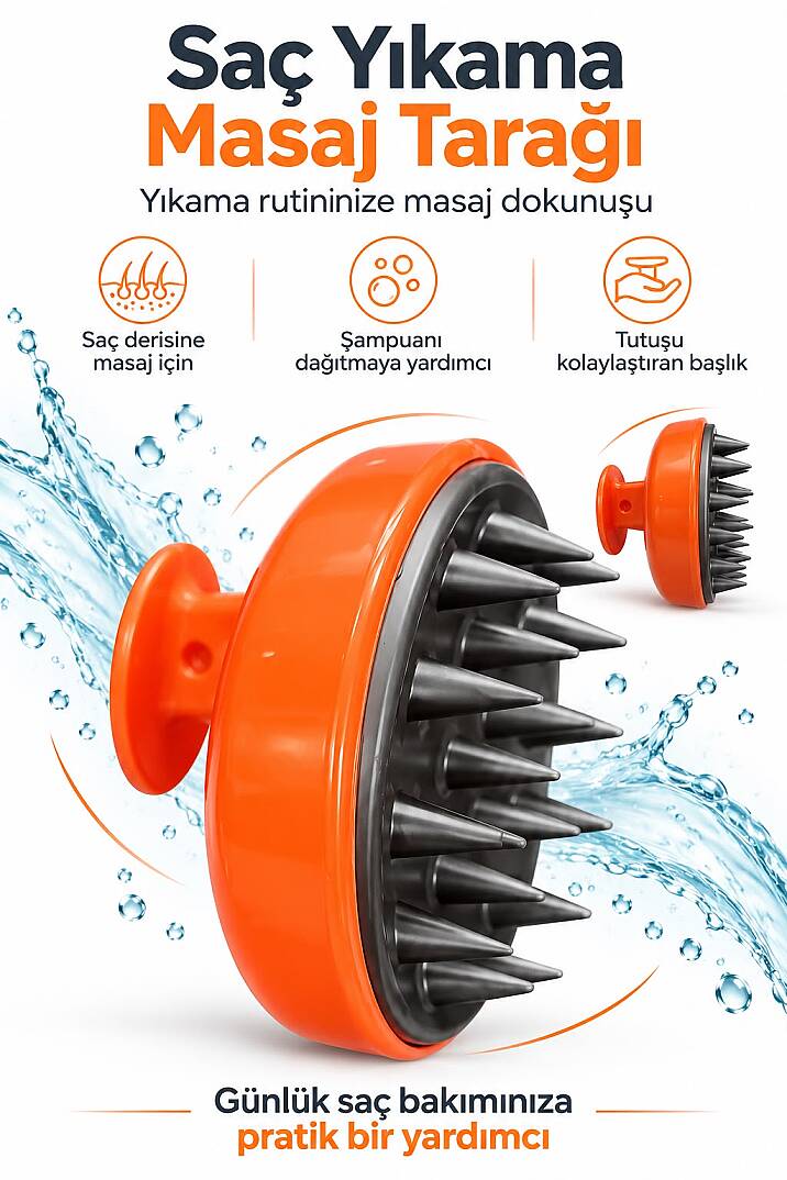 Saç yıkama ve masaj tarak - 1